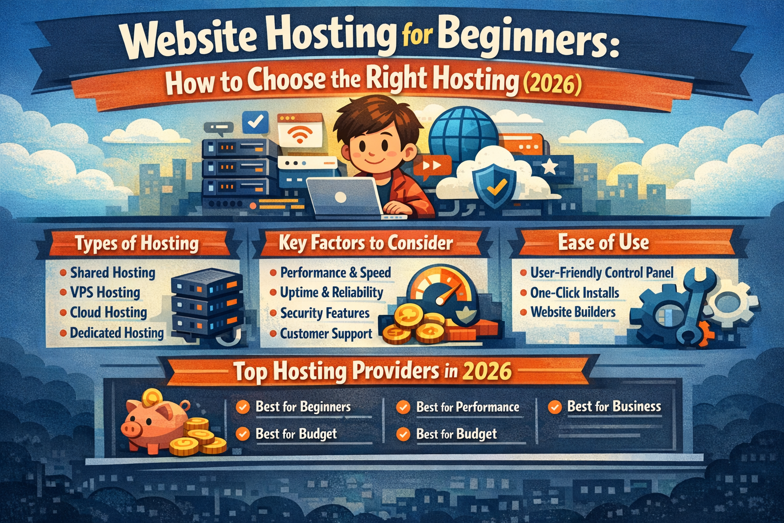 Website Hosting for Beginners: How to Choose the Right Hosting (2026)start contents